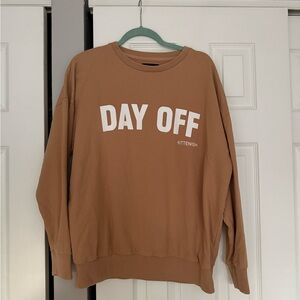 Kittenish Tan Casual Sweatshirt